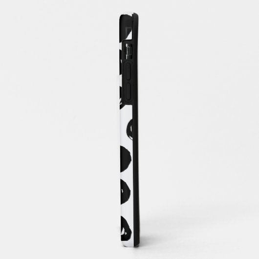 Schwarzweiss-Hand gezeichnete Case-Mate iPhone Hülle (Hinten/Links)