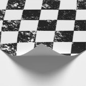 Schwarzweiss-Harlekin Decoupage Plakat Geschenkpapier (Ecke)