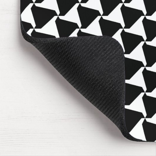 Schwarzweiss-Harlekin-Dreiergruppen-Motiv Mousepad (Ecke)