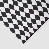 Schwarzweiss-Harlekin-Muster-Seidenpapier Seidenpapier (Ausschnitt)