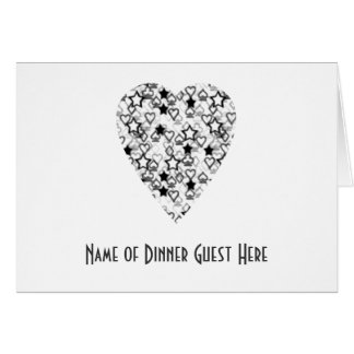 Schwarzweiss-Herz. Gemusterter Herz-Entwurf