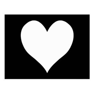Schwarzes Herz Postkarten Zazzle.de