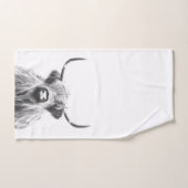 Schwarzweiss-Hochland-Kuh Badhandtuch Set (Handtuch)