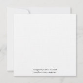 Schwarzweiß-Hochzeit "Save the Date" Save The Date (Rückseite)