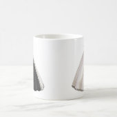 Schwarzweiss-Hochzeits-Kleid Kaffeetasse (Mittel)