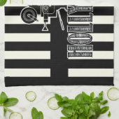 Schwarzweiss-Hollywood-Tuch Handtuch (Gefaltet)