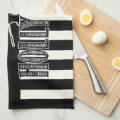 Schwarzweiss-Hollywood-Tuch Handtuch (Viertel Falte)