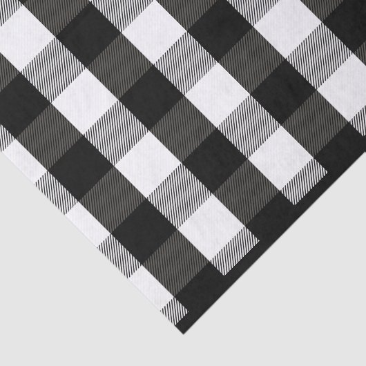 Schwarzweiss-Holzfäller kariert Seidenpapier (Ausschnitt)