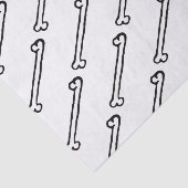 Schwarzweiss-Hundeknochen-Seidenpapier Seidenpapier (Ausschnitt)