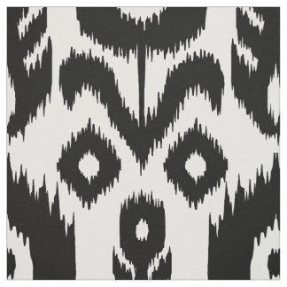 Schwarzweiss-Ikat Muster Stoff