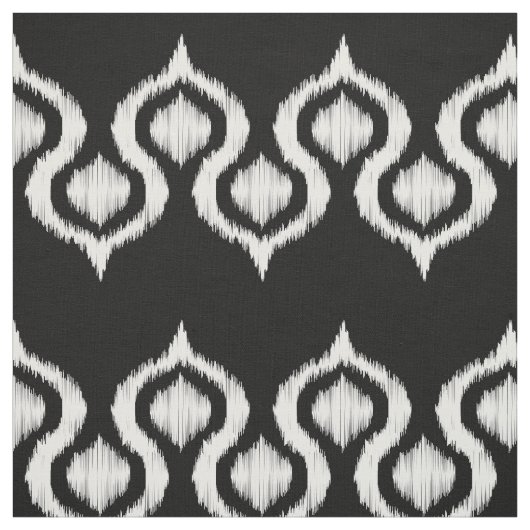 Schwarzweiss-Ikat Stammes- Muster Stoff (Muster)