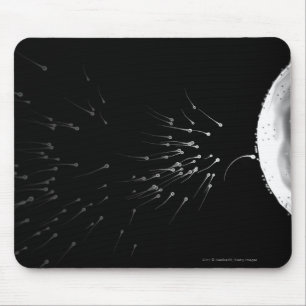 Schwarzweiss-Illustration der Düngung Mousepad