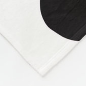 Schwarzweiß-Imitat Cowhide Fleecedecke (Ecke)