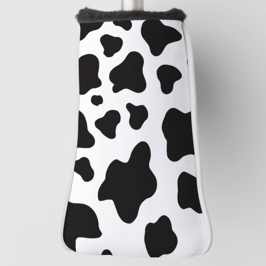 Schwarzweiß-Imitat Cowhide Golf Headcover (Rotieren 90)