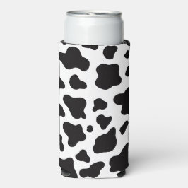 Schwarzweiß-Imitat Cowhide Selters Dosenkühler