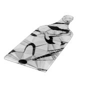 Schwarzweiß in Motion Chopping Board Schneidebrett (Ecke)