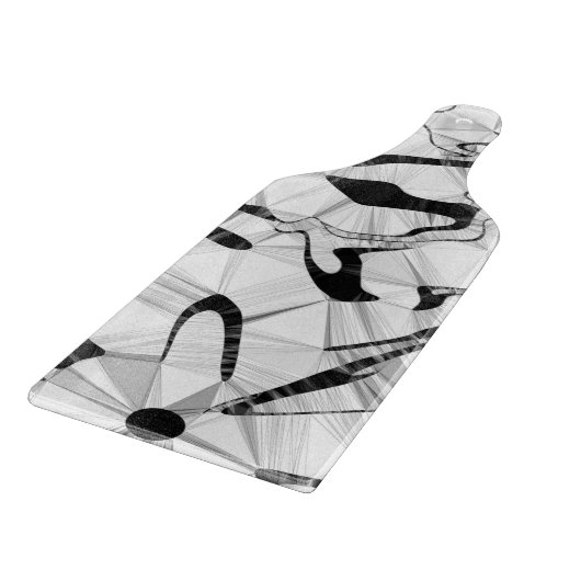 Schwarzweiß in Motion Chopping Board Schneidebrett (Ecke)