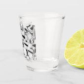 Schwarzweiß in Motion Shot Glass Schnapsglas (Rechts)