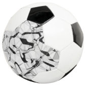 Schwarzweiß in Motion Soccer Ball (Dreiviertel)