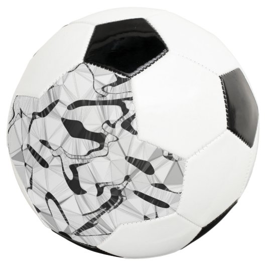 Schwarzweiß in Motion Soccer Ball (Dreiviertel)