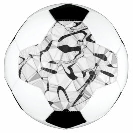 Schwarzweiß in Motion Soccer Ball