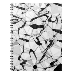 Schwarzweiß in Motion Spiral Notebook Notizblock