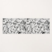 Schwarzweiß in Motion Yoga Mat Yogamatte (Vorderseite (Horizontal))