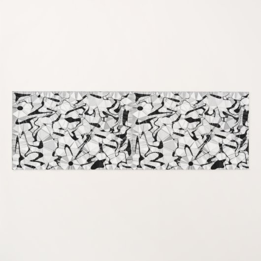 Schwarzweiß in Motion Yoga Mat Yogamatte (Vorderseite (Horizontal))