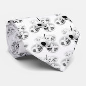 Schwarzweiss-Inductrix kleines Whoop-Drohne Krawatte (Gerollt)