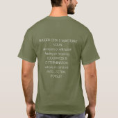 Schwarzweiß Intelligent and Tough RUGGED GEEK T-Shirt (Rückseite)