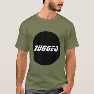 Schwarzweiß Intelligent and Tough RUGGED GEEK T-Shirt