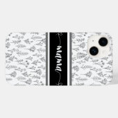 Schwarzweiß-iPhone-Gehäuse für Mama Case-Mate iPhone Hülle (Rückseite (Horizontal))