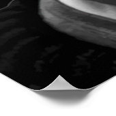 Schwarzweiß-Jake-Gyllenhaal-Zitat Poster (Ecke)