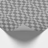 Schwarzweiß-Japanisch Geschenkpapier (Ecke)