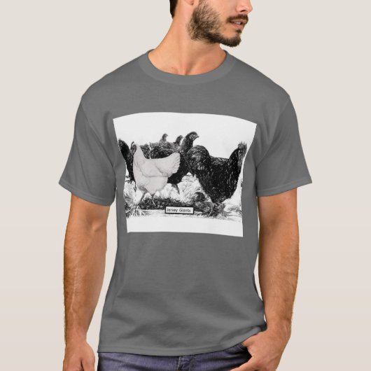 Schwarzweiss-Jersey-Riese-T - Shirt (Vorderseite)