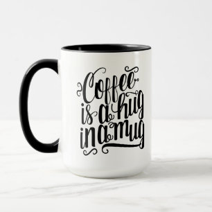 Schwarzweiß-Kaffee ist Liebe in einer Tasse