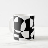 Schwarzweiss Kaffeetasse (Vorderseite Links)
