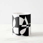 Schwarzweiss Kaffeetasse (Mittel)