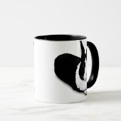 Schwarzweiss-Kaninchen Tasse (VorderseiteRechts)