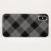 Schwarzweiß kariert Case-Mate iPhone hülle (Rückseite (Horizontal))