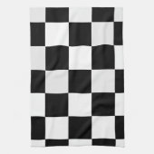 Schwarzweiss-kariertes Handtuch (Vertikal)
