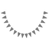 Schwarzweiss-kariertes Wimpelkette (Alle)