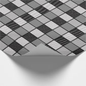 Schwarzweiß-Karo Geschenkpapier (Ecke)