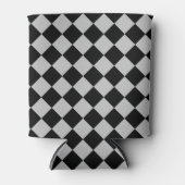 Schwarzweiß-Karo kann kühler werden Dosenkühler (Vorderseite)