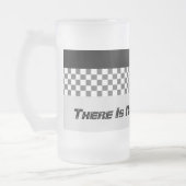 Schwarzweiß-Karo Mattglas Bierglas (Links)