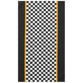 Schwarzweiß-Karo Tischdecke (Vorderseite)