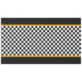 Schwarzweiß-Karo Tischdecke (Vorderseite (Horizontal))