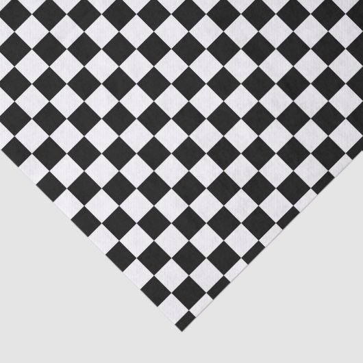 Schwarzweiss-Karomuster Seidenpapier (Ausschnitt)