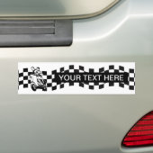 Schwarzweiss-Karorollerreiter Autoaufkleber (Auf Auto)