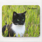 Schwarzweiss-Katze Mousepad (Vorne)
